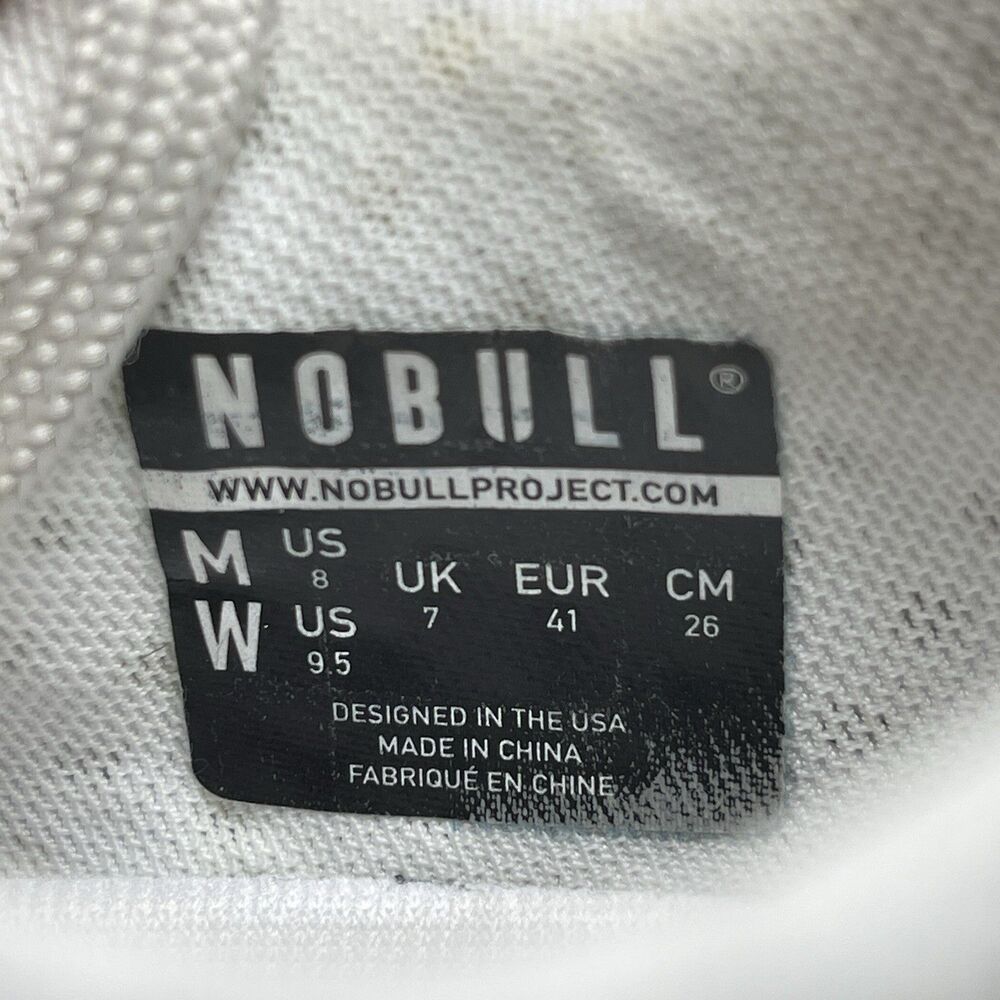 Nobull Superfabric All White Sneaker Lace up Low Top Women's‎ 9.5 US/Men's 8 US - Picture 7 of 9